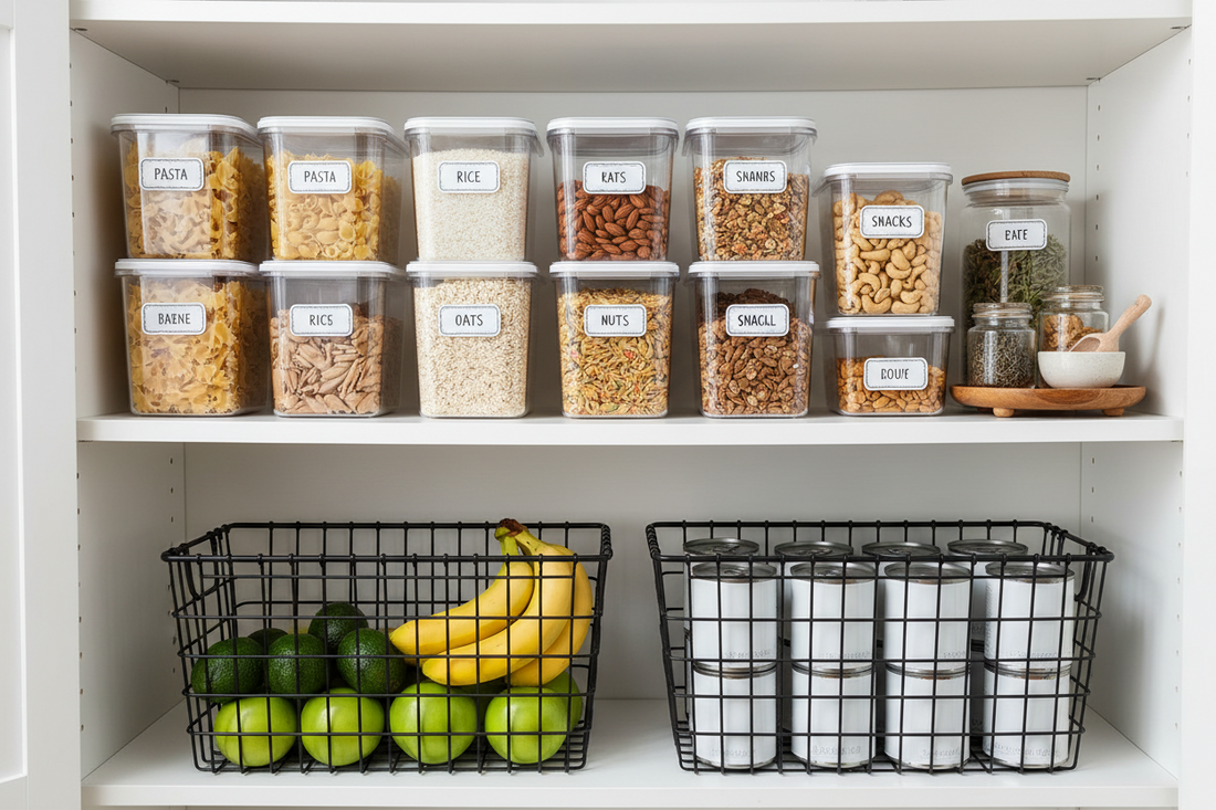 How to Organize Your Pantry with Clear Bins