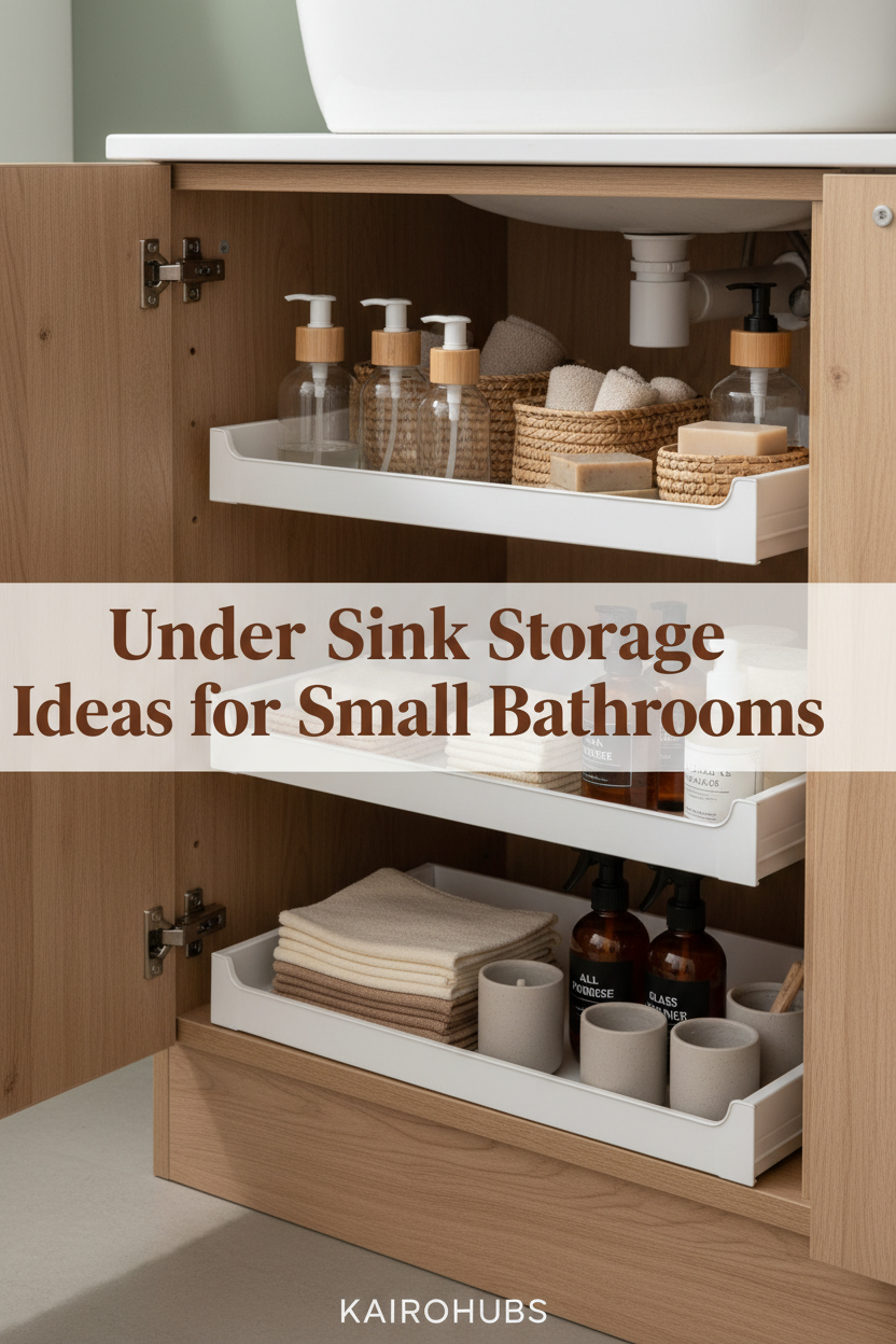 Under Sink Storage Ideas for Small Bathrooms | KAIROHUBS