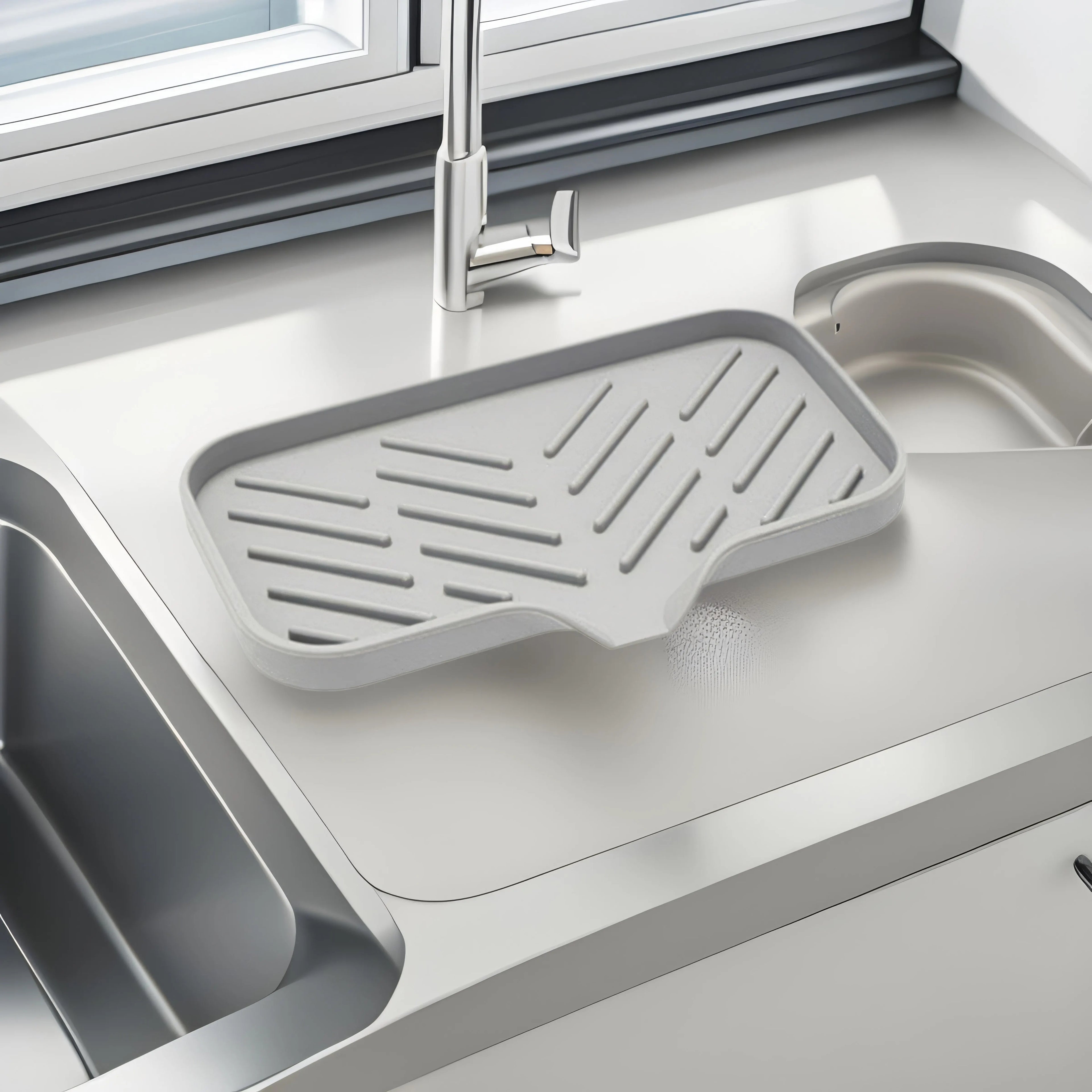 Silicone Sink Drying Mat – Anti-Slip Dish Draining Pad for Kitchen Sink