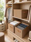 3/4  Pack Clothes Organizer Storage Box – Thickened Wardrobe organizer for Clothes| Light Grey