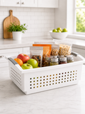 3 Pack Stackable Storage Bin – Open Basket Organizer with Handles