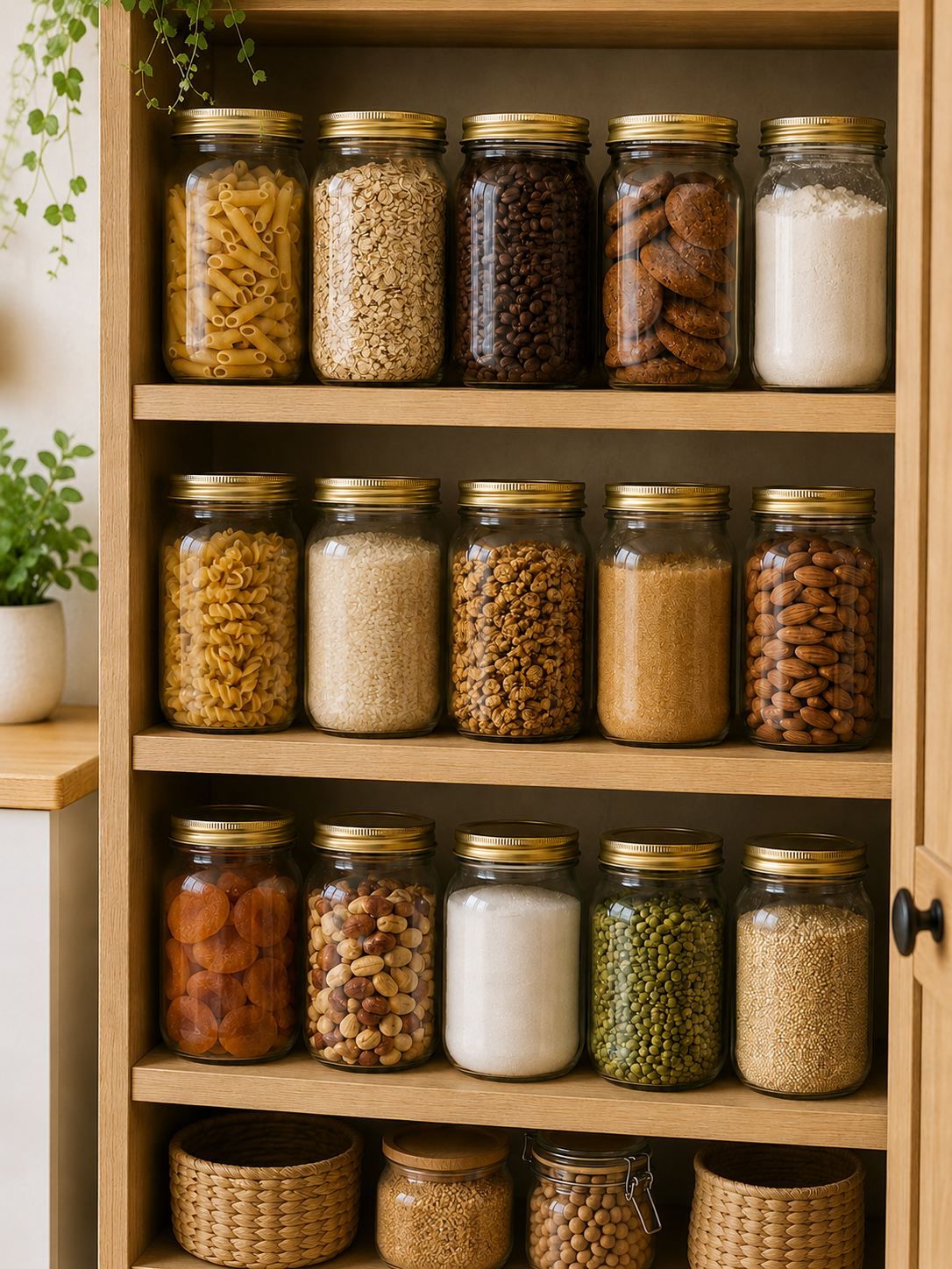 Pack of 6 or 12 | 32oz / 1000 ML Wide Mouth Glass Canning Jars – Airtight Mason Jars with Metal Lids for Canning, Pickling & Pantry Storage
