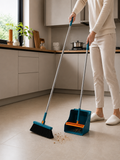 Broom and Dustpan Set – Long Handle Household Sweeping & Cleaning Kit