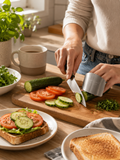 1 Piece Stainless Steel Finger Guard – Adjustable Kitchen Finger Protector for Safe Cutting & Slicing | Anti-Cut Safety Tool