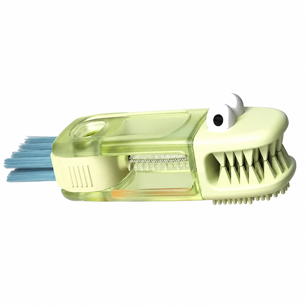 3-in-1 Bottle & Cup Lid Cleaning Brush – Foldable Multi-Purpose Straw & Lid Cleaner | Portable
