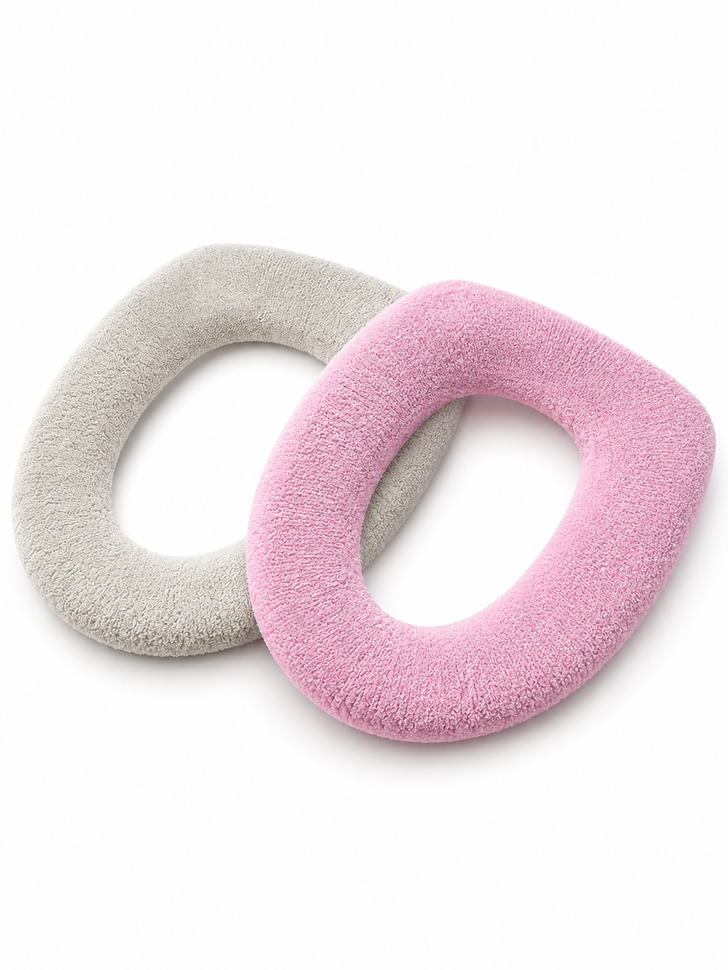 Soft Washable Toilet Seat Cushion Cover – Warm Comfortable Bathroom Seat Pad | Fits U-Shape & O-Shape | Pink or Grey