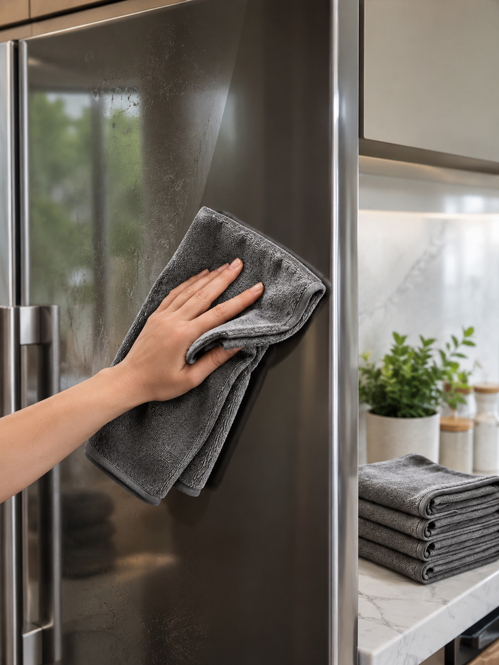 Thickened Reusable Microfiber Cleaning Cloths – Lint-Free Streak-Free Multi-Purpose Cleaning Towels | 5 or 10 Pack | 30×40cm