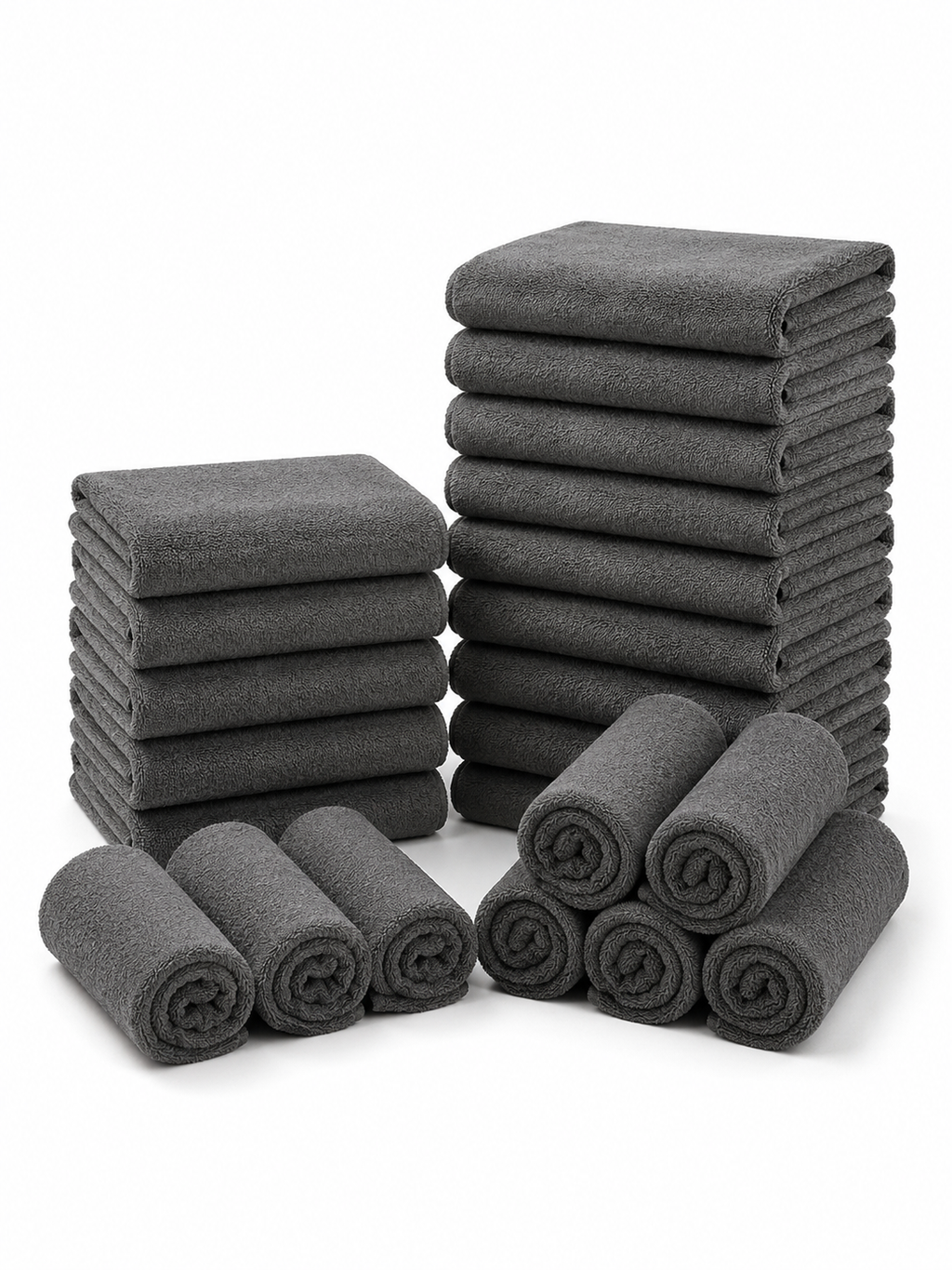 Thickened Reusable Microfiber Cleaning Cloths – Lint-Free Streak-Free Multi-Purpose Cleaning Towels | 5 or 10 Pack | 30×40cm