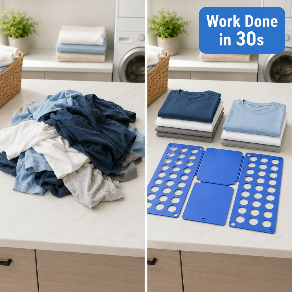 Clothes Folding Board – Quick Laundry Folding Board for Shirts, T-Shirts & Clothes