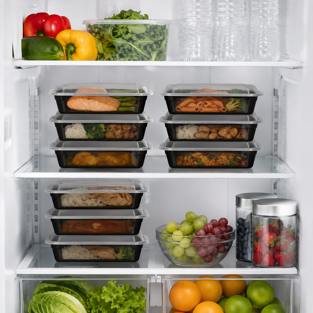 5/10-Pack Reusable Meal Prep Containers – 32oz Leakproof BPA-Free Food Storage
