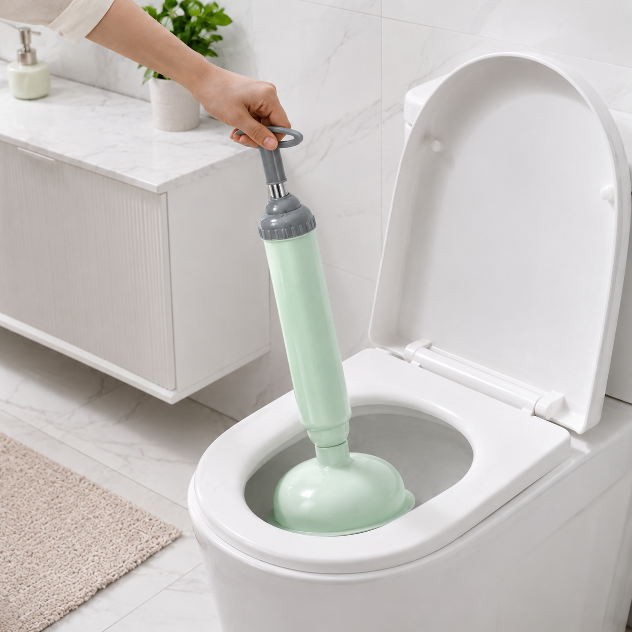 High Pressure Plunger – Anti-Clog Drain Cleaner Pump for Bathroom & Kitchen-Sink and toilet Plunger