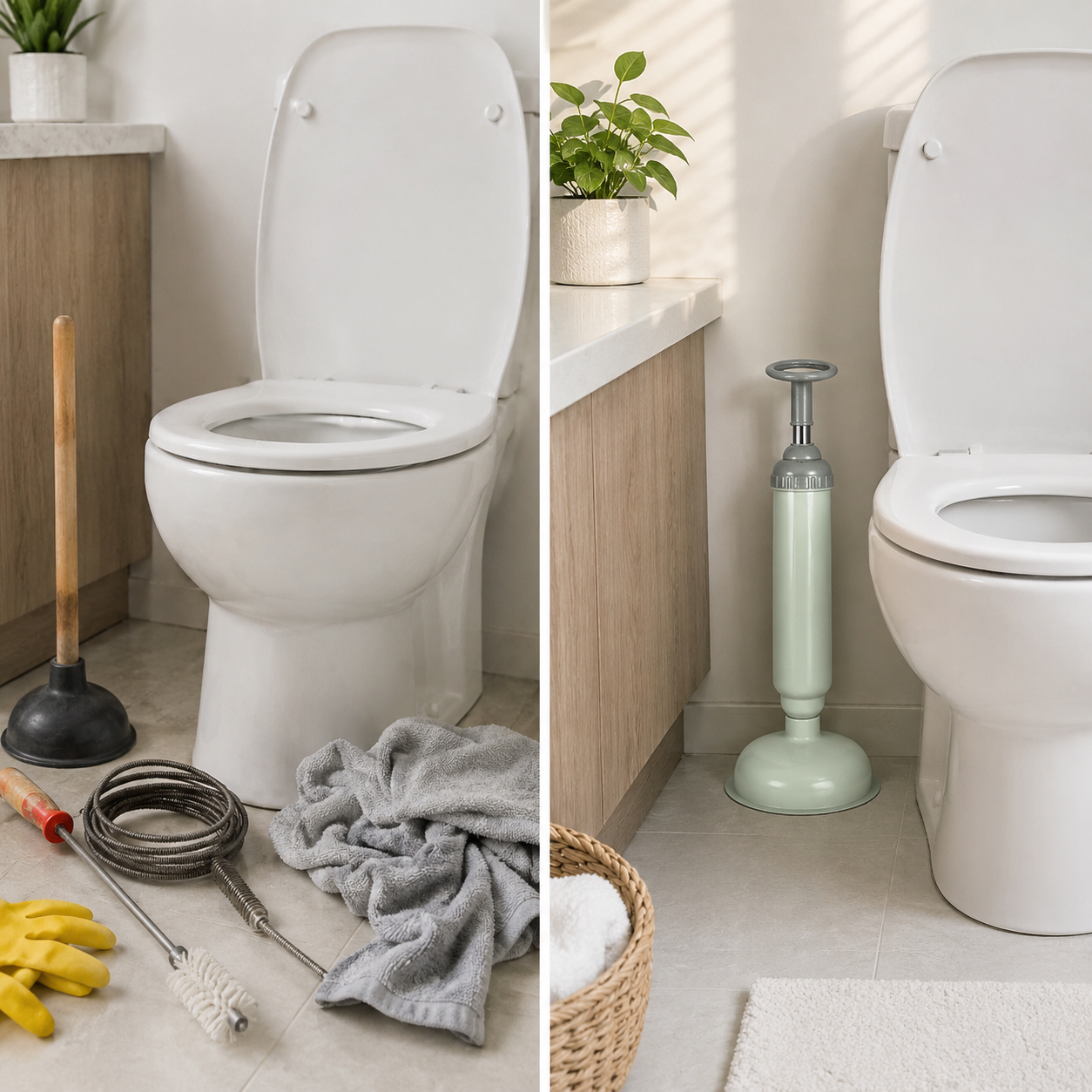 High Pressure Plunger – Anti-Clog Drain Cleaner Pump for Bathroom & Kitchen-Sink and toilet Plunger