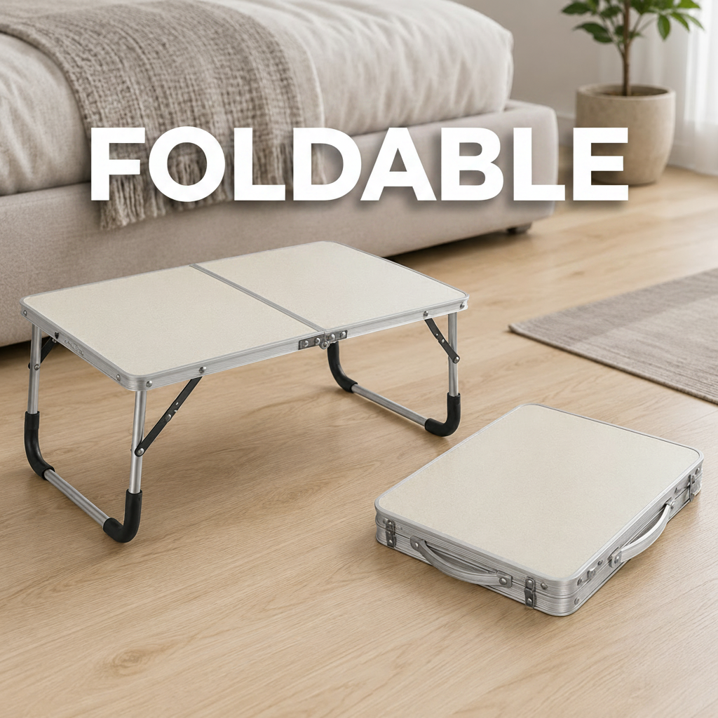 Foldable Laptop Table for Bed, Couch & Outdoor Use – Portable Notebook Desk