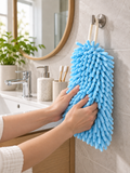 Bathroom | Chenille Hanging Hand Towel – Ultra-Absorbent Quick-Dry Microfiber Towel with