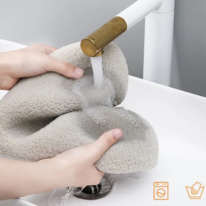 Bathroom Toilet Seat Cushion – Soft Washable Toilet Seat Cover for U-Shaped