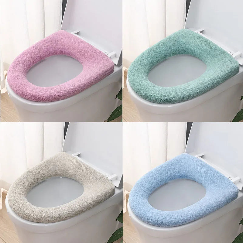 Bathroom Toilet Seat Cushion – Soft Washable Toilet Seat Cover for U-Shaped