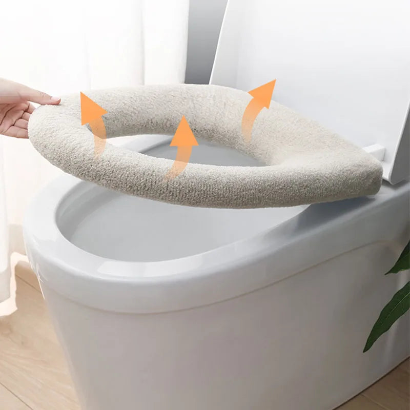 Bathroom Toilet Seat Cushion – Soft Washable Toilet Seat Cover for U-Shaped