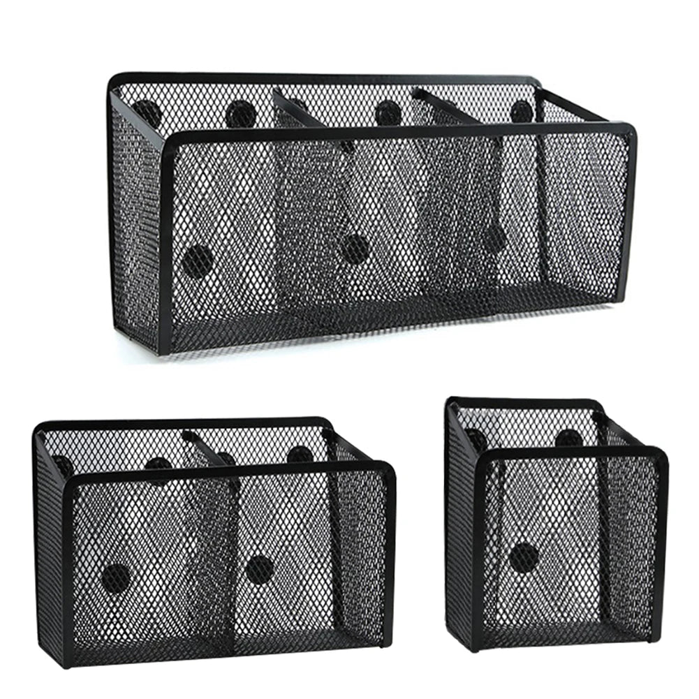 Magnetic Desk Storage Box – Metal Mesh Desktop Organizer for desk product