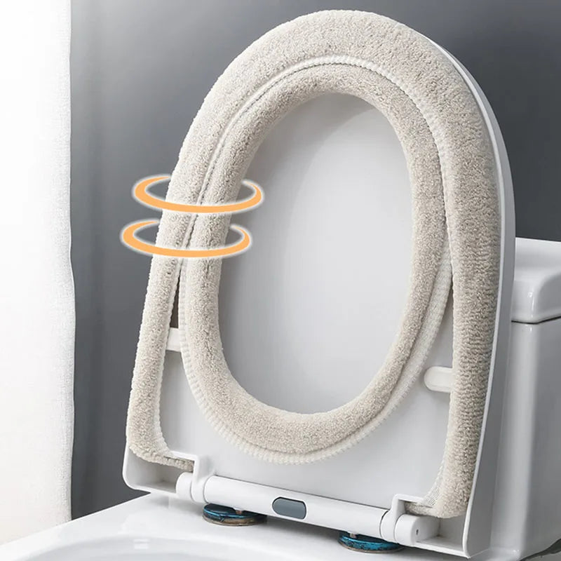 View of Bathroom Toilet Seat Cushion – Soft Washable Toilet Seat Cover