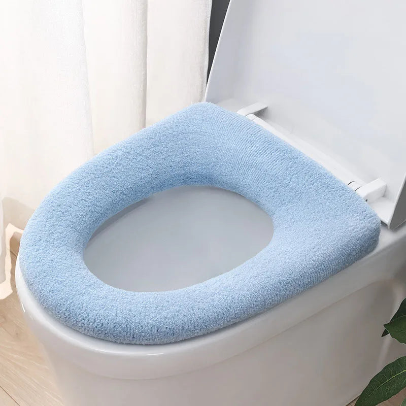 Bathroom Toilet Seat Cushion – Soft Washable Toilet Seat Cover for U-Shaped
