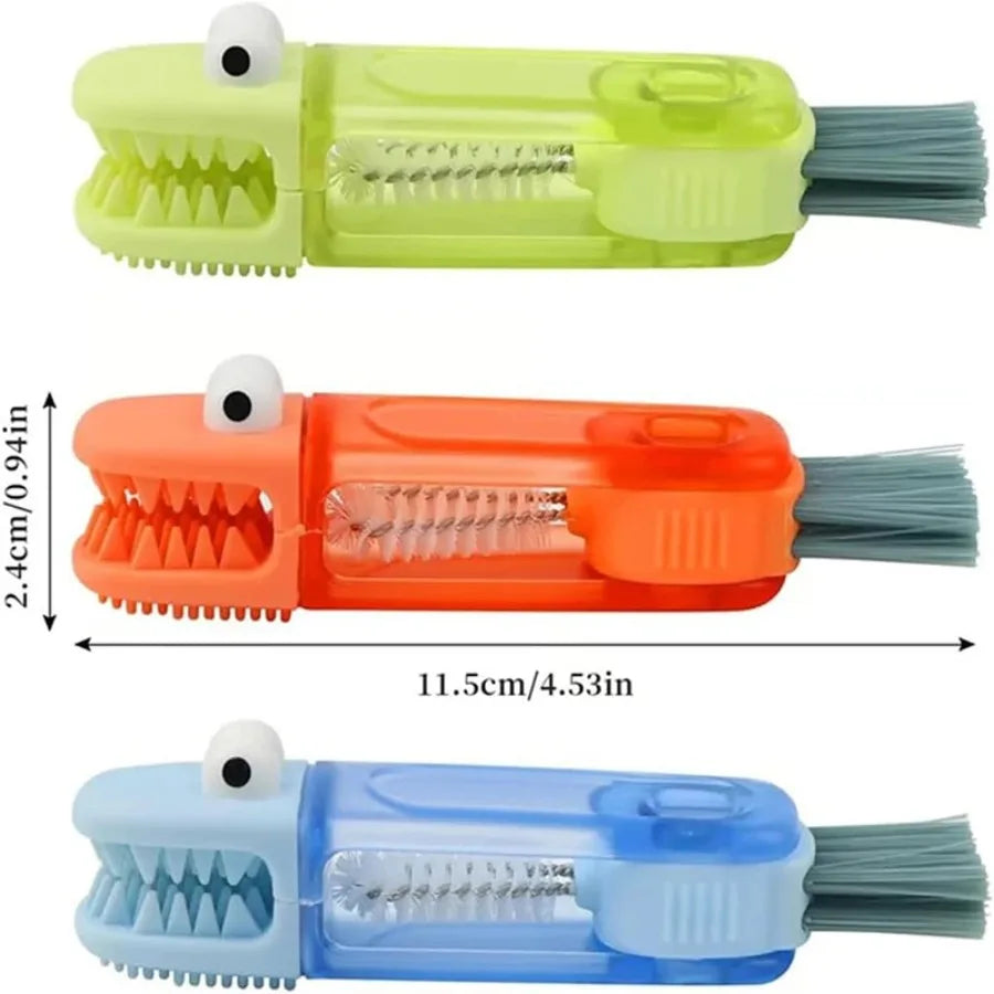 Portable 3-in-1 Bottle & Cup Lid Cleaning Brush – Multi-Purpose Kitchen Cleaning