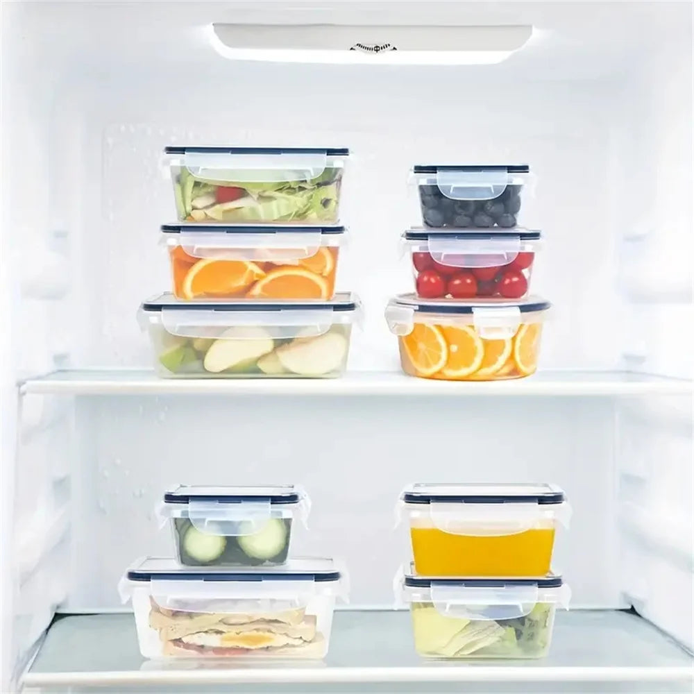 12-Piece Airtight Food Storage Containers Set – BPA-Free Microwave Safe Lunch Boxes