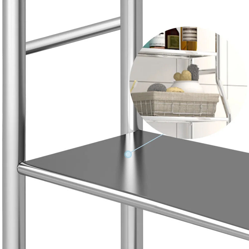 Over-The-Toilet Storage Rack – 3-Tier Metal Bathroom Organizer with Towel Hooks product