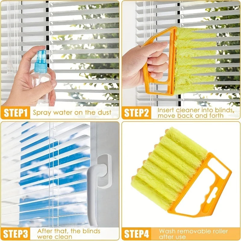 Vent Blinds Cleaner Brush – Microfiber Air Vent and Window Blind Cleaning