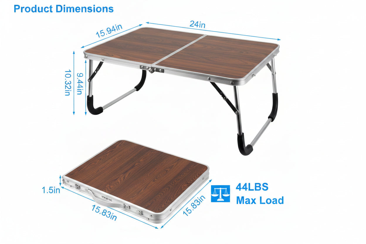 Foldable Laptop Table for Bed – Portable Notebook Desk product image