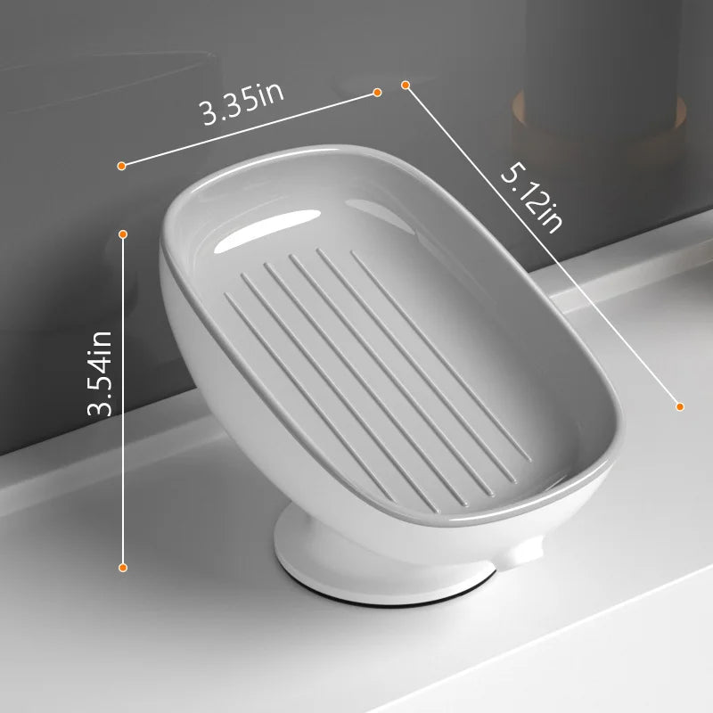 Self-Draining Soap Dish – Double Layer Soap Holder with Drainage product image
