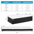 Three Fold Portable Floor Mattress – Tri-Fold Foldable Sleeping Mattress for Home