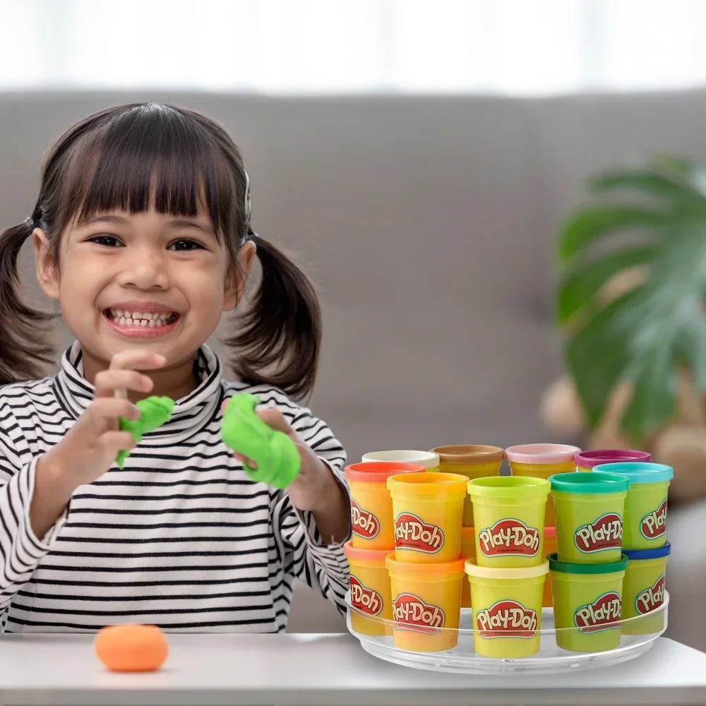 View of 10-Inch Clear Plastic Turntable Organizer – Rotating Spice Rack for