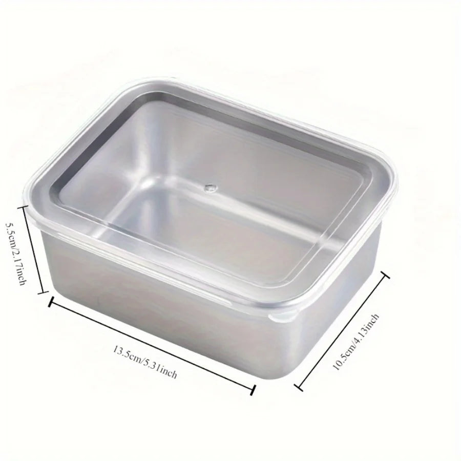 6-Pack Stainless Steel Meal Prep Containers with Lids – Stackable Leakproof Food