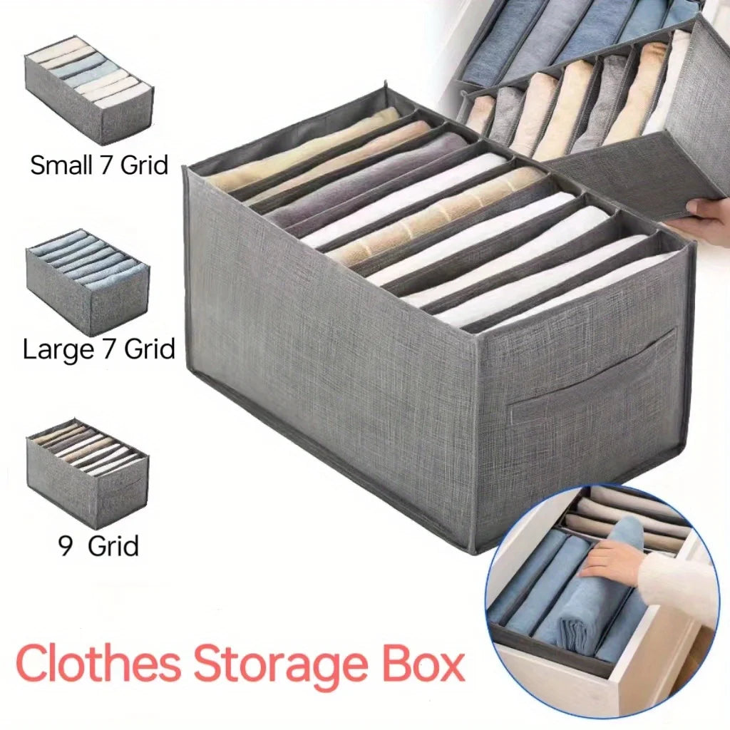 Foldable Wardrobe Storage Boxes – Collapsible Fabric Closet Organizer