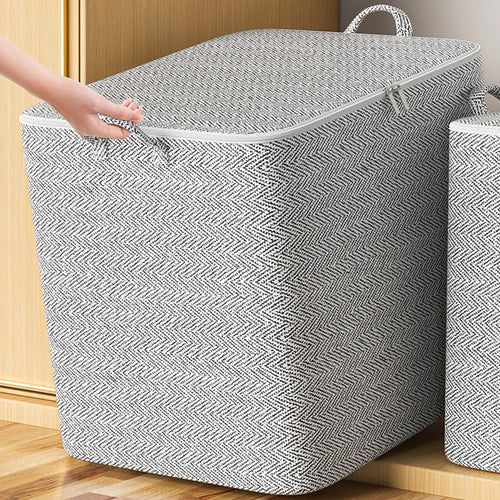 Large Cube Storage Basket – Stackable Clothes Organizer Container