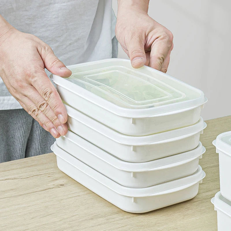 Food Grade Refrigerator Storage Containers – Stackable Meal Prep & Food Organizer