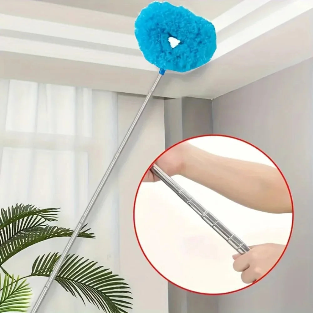 Microfiber Ceiling Duster with Extension Rod – Washable High-Reach Cleaning Brush product