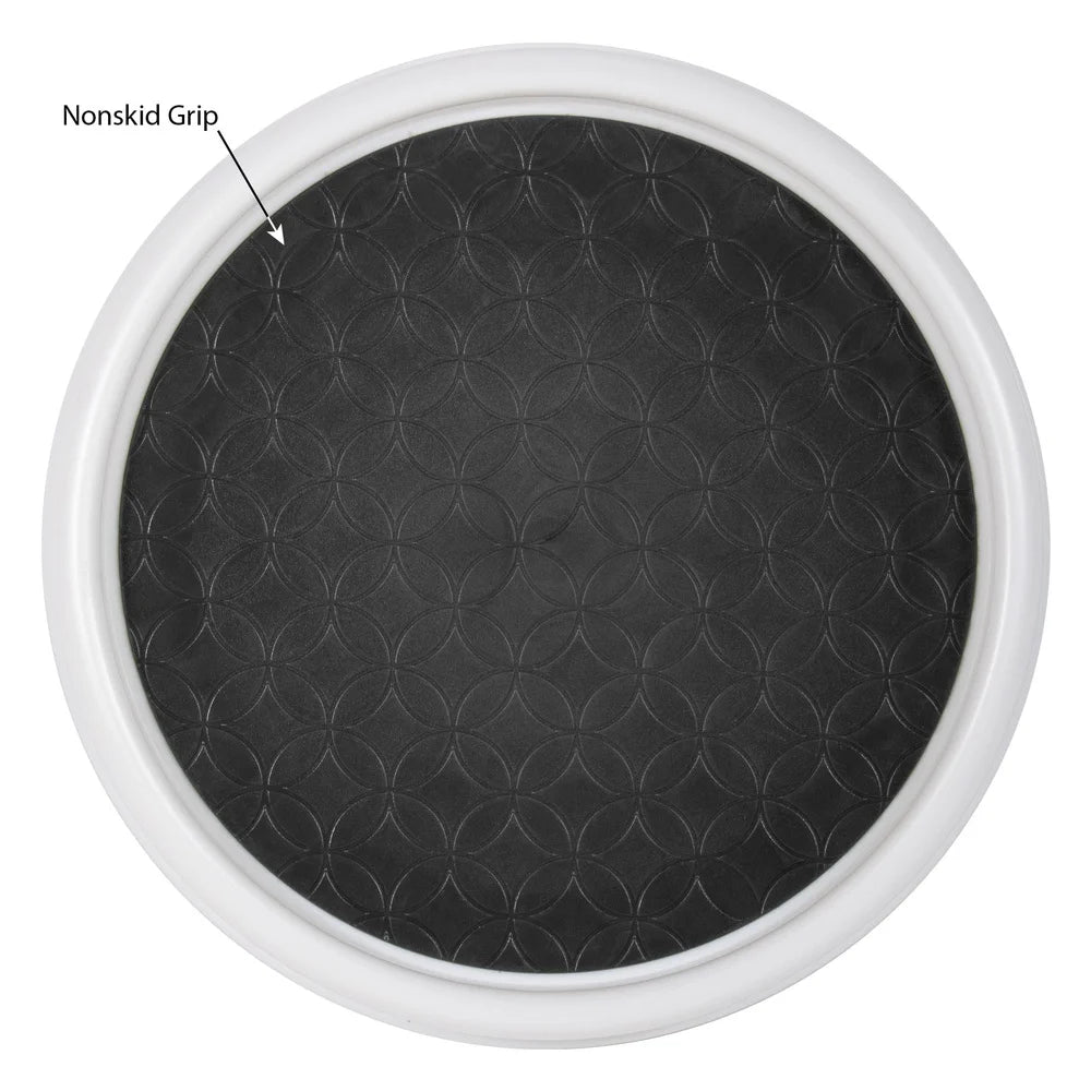 2-Tier Rotating Turntable Organizer – Non-Slip 360° Lazy Susan for Kitchen, Pantry