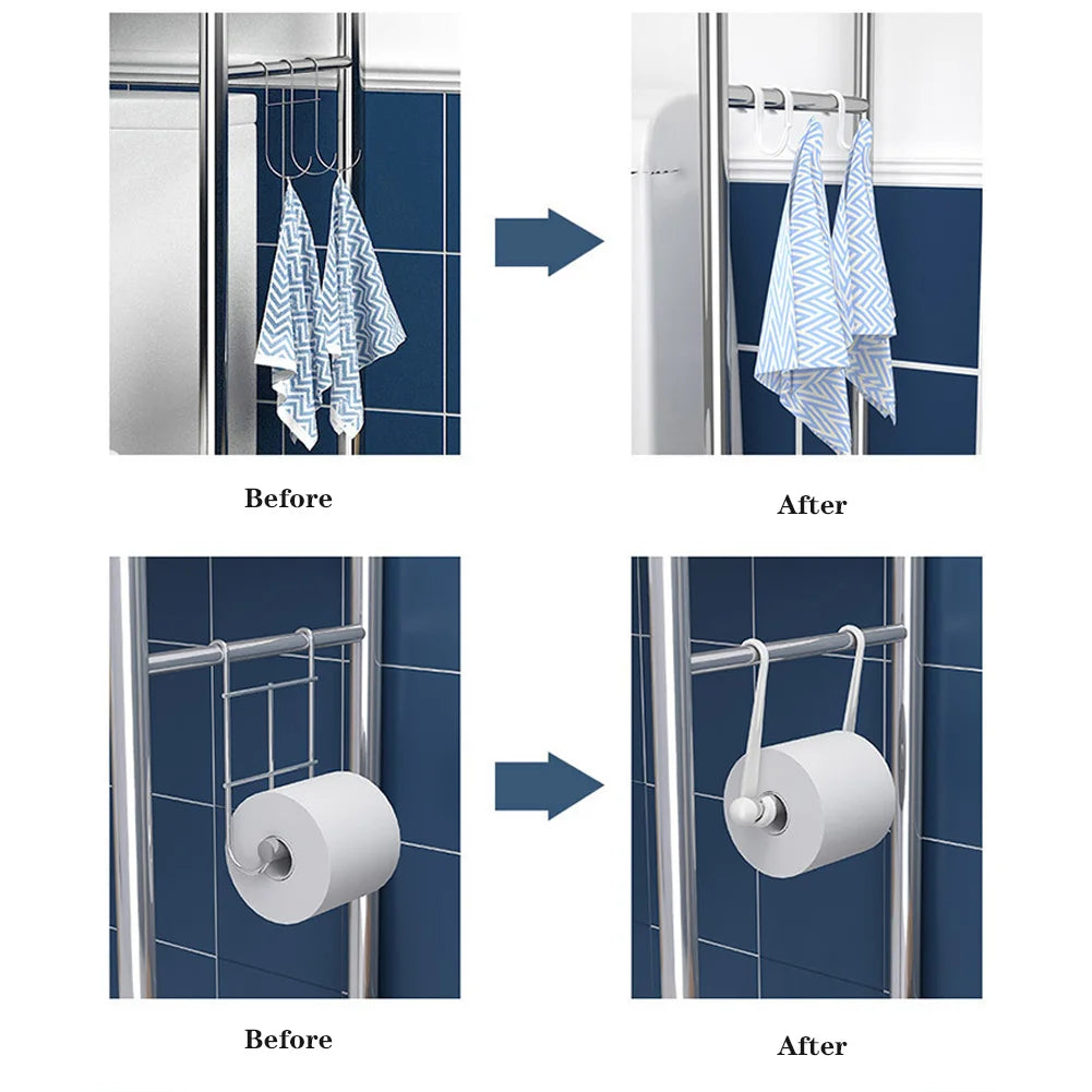 Over-The-Toilet Storage Rack – 3-Tier Metal Bathroom Organizer with Towel Hooks product