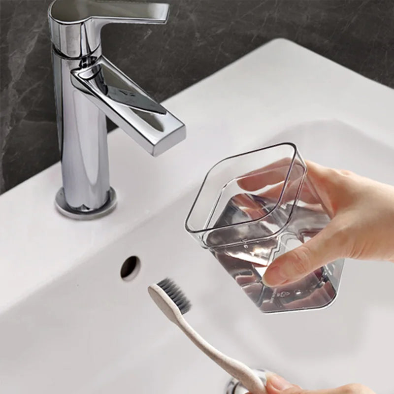 2-in-1 Family Toothbrush Holder with Cover – Bathroom Countertop Organizer product image