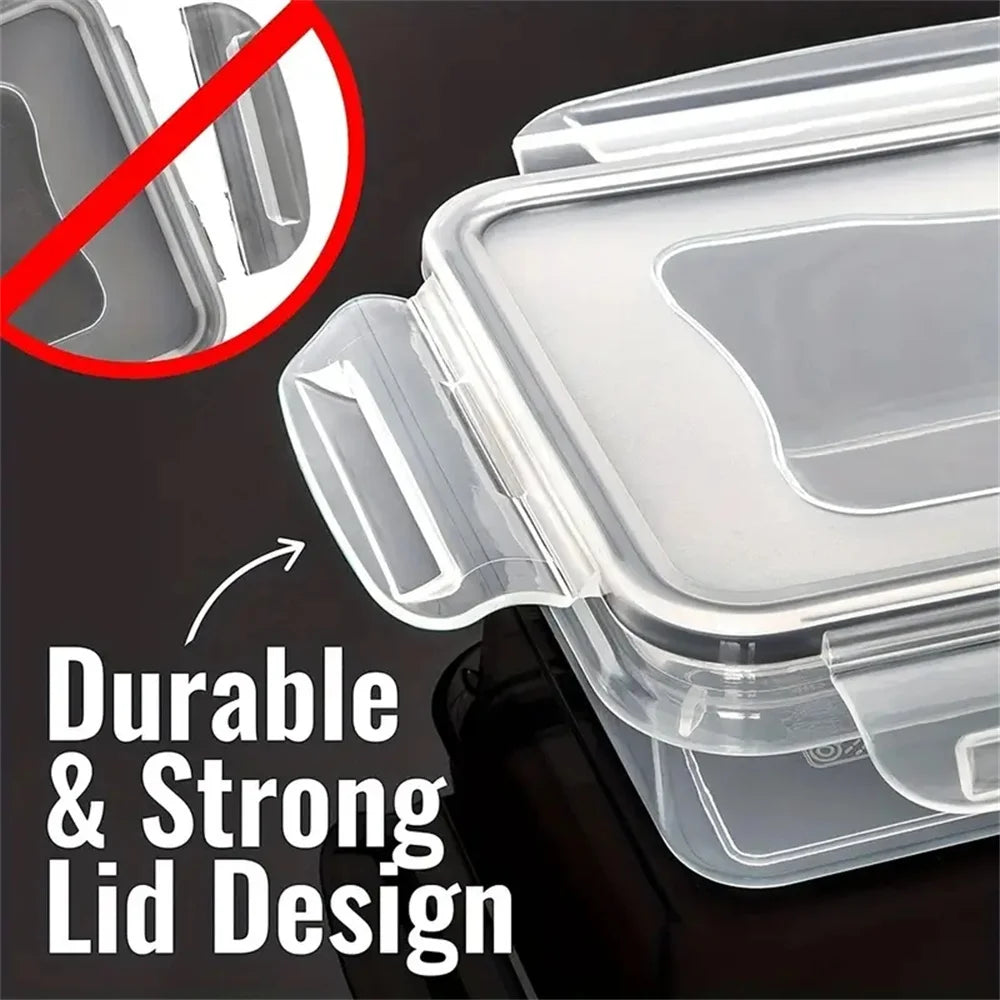12-Piece Airtight Food Storage Containers Set – BPA-Free Microwave Safe Lunch Boxes