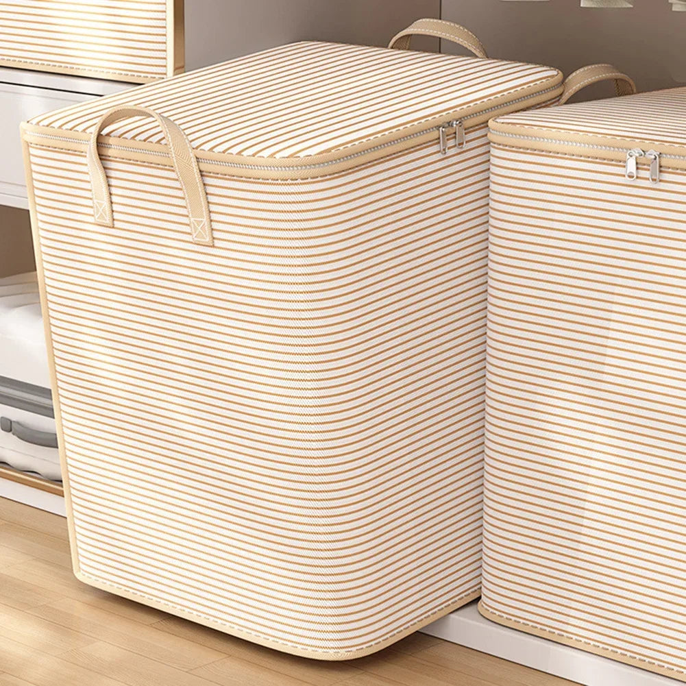 View of Extra Large Clothes Storage Bag with Zipper – Breathable Closet