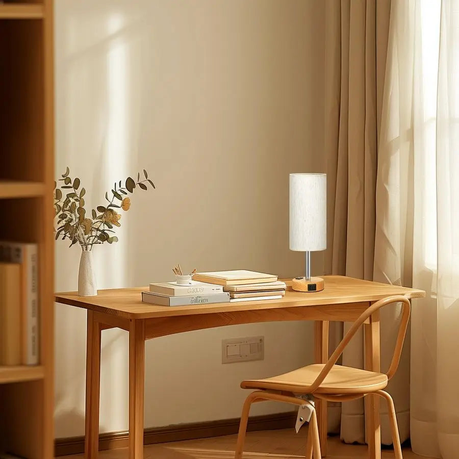 Set of 2-Modern Touch Control Table Lamps 3-Level Dimmable Bedside Lamps with