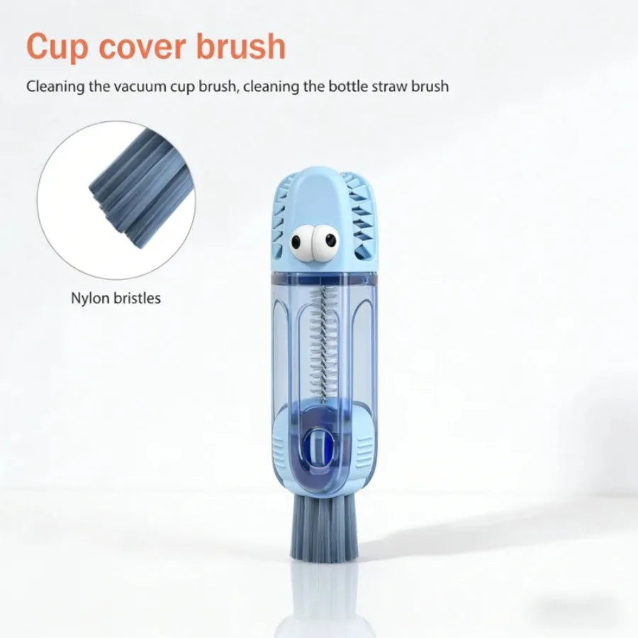 Portable 3-in-1 Bottle & Cup Lid Cleaning Brush – Multi-Purpose Kitchen Cleaning