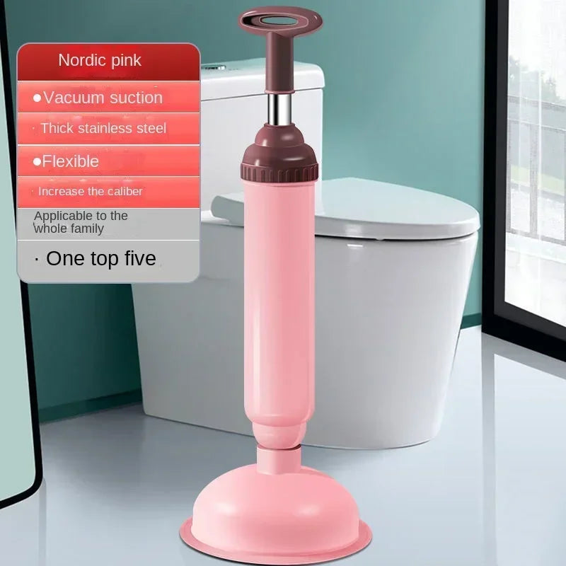 View of High Pressure Toilet Plunger – Anti-Clog Drain Cleaner Pump for