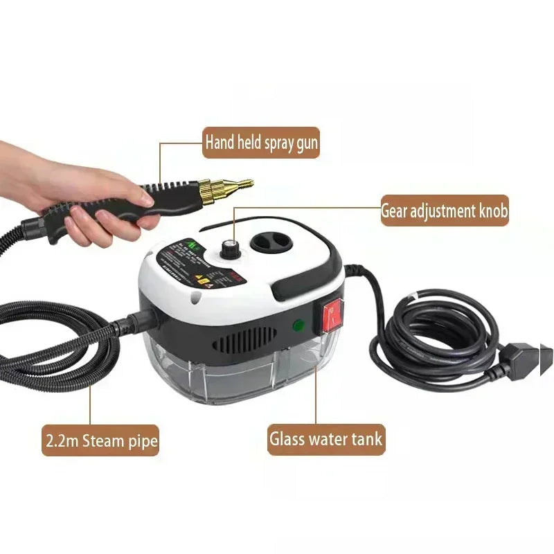 2500W High-Pressure Portable Steam Cleaner – Multi-Purpose Home Cleaning Machine product
