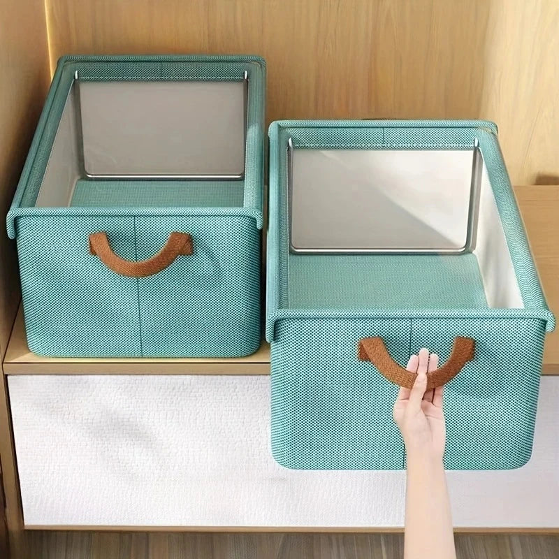 2/4pc Clothes Organizer – Foldable Drawer Storage Boxes for Closet, Wardrobe, and