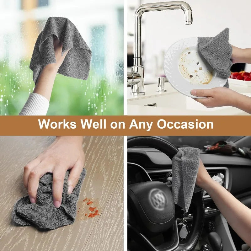 Microfiber reusable Cleaning Roll (50-Pack) – Super Absorbent Kitchen Towels