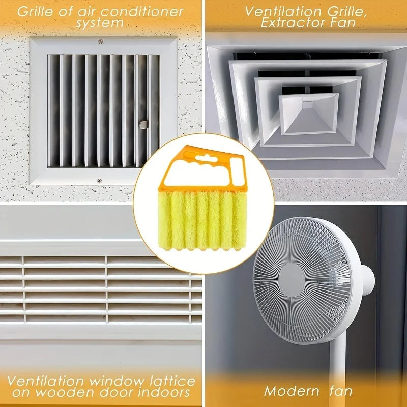 Vent Blinds Cleaner Brush – Microfiber Air Vent and Window Blind Cleaning