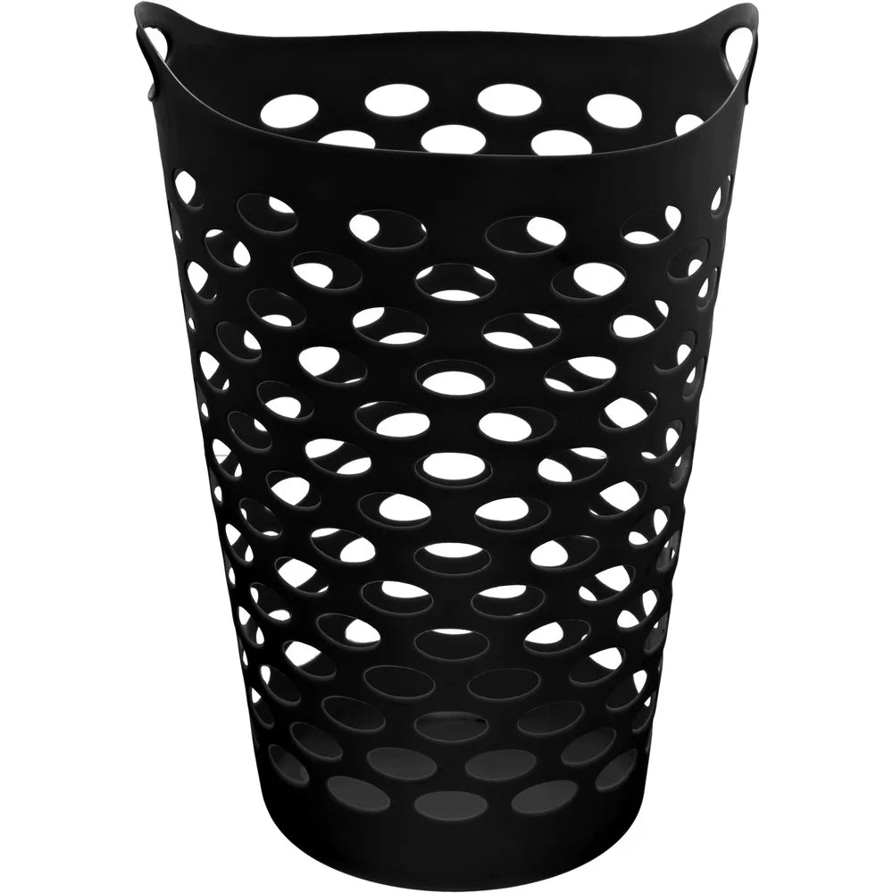 View of 2 Pack Flexible Laundry Hamper – Large Breathable Plastic Laundry
